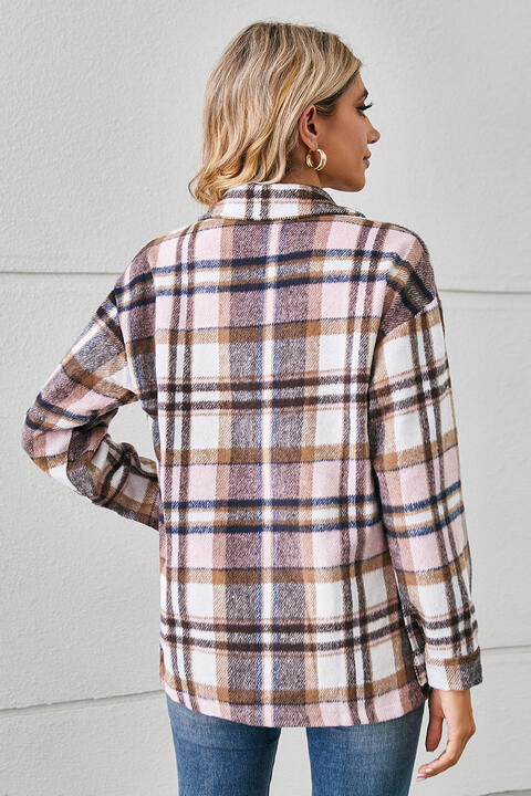 Collared Plaid Shacket